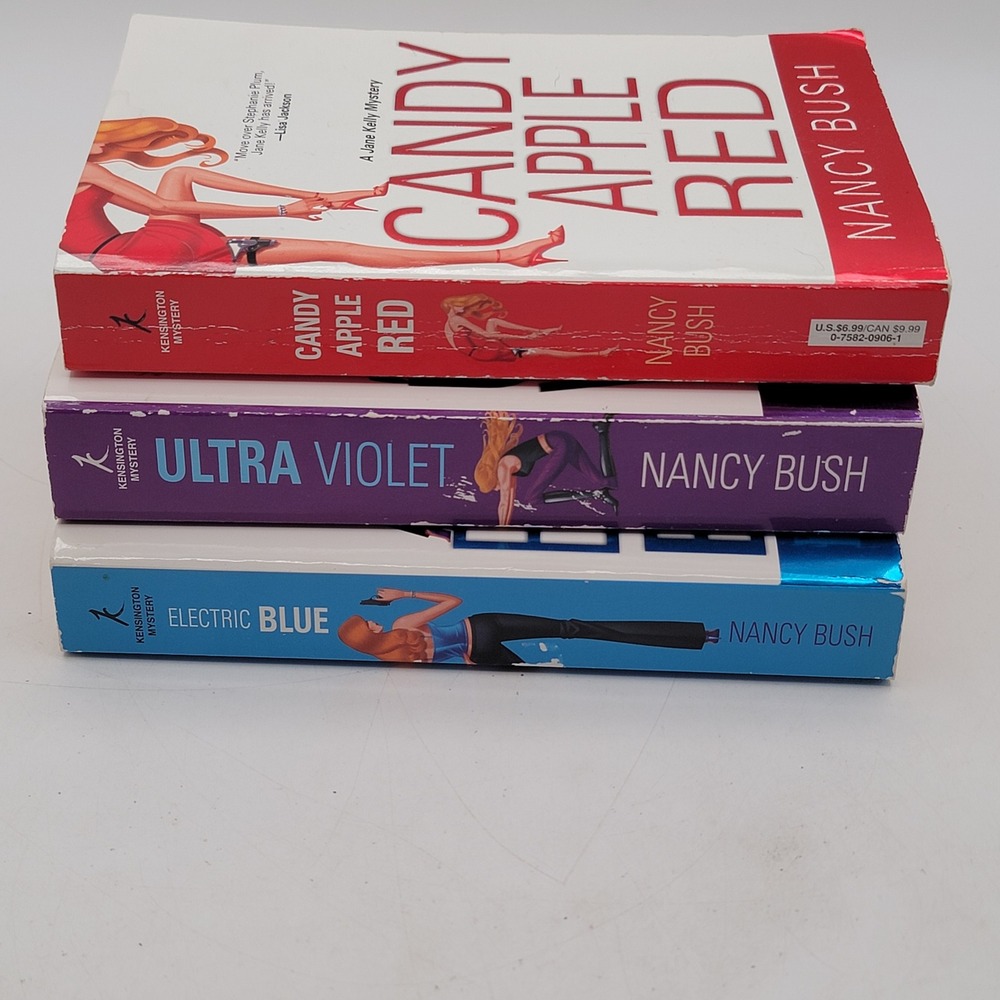 Nancy Bush Jane Kelly Mystery 3 Book Lot Candy Apple Red PB Good